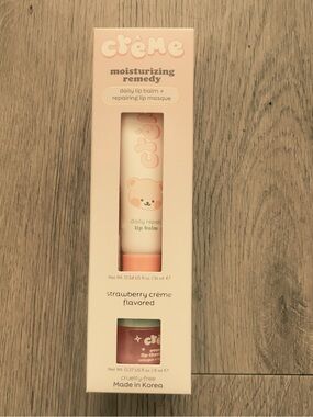 Strawberry Crème Moisturizing Lip Balm - Pink